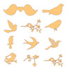 Pack De Vectores Corte Laser- Figuras Pajaros 5