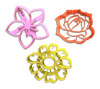 X3 Kit Flores Molde Cortante Galletas Cookies Margarita Rosa 0 X3 Kit Flores Molde Cortante Galletas Cookies Margarita Rosa 0