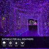 Weillsnow 300 Luces Led De Cortina Para Exteriores, 9.8 X 6. 4