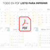 Kit Imprimible Calendario Planificador 2024 Pdf + Editable 3