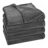 Manta De Lana De Tamaño Queen Gris De Microfibra 0