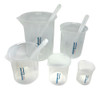 Jogo Copo Becker Plástico 100ml 250ml 600ml 1000ml 2000ml 0