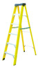 Escalera Plegable Fibra De Vidrio 156 Cm 150 Kg 6 Peldaños 0