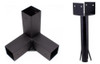 Codo Viga + Base Cementable 3x3p Metal Construccion Techos 0