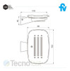 Jabonera Fv Epuyén 0168/l2 Accesorio Baño Negro Mate 5