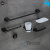 Jabonera Fv Epuyén 0168/l2 Accesorio Baño Negro Mate 6