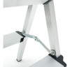 Escalera Tijera Aluminio Plegable Taburete 2 Escalones 150kg 3