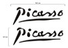 Par Adesivos Citroën Xsara Picasso Emblema Preto Resinado 3
