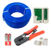 Kit Cabo Rede 100 Mts, Alicate-s,50plug,testador+9v Promo 1° 0