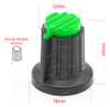 2 Perillas Potenciometro Verde Claro 18mm Alto X 20mm 1