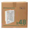 Caja Embutir Rectangular 10x5cm Pvc Pack X48 Sistelectric 0