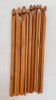 Juego De 10 Agujas De Crochet De Bambu Madera (3 Al 9) 2
