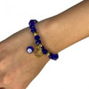 Pulseira Olho Grego Azul Mao De Deus Cristal E Silicone 1