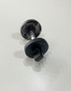Manija Doble Con Pomo Y Bocallave De Baño Currao Vibo Negro 4
