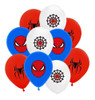 Kit Pack De 10 Globos R B A De Latex Spider Man Hombre Araña 0