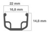 Aro Llanta  Bicicleta Rdo 28 X 1 5/8 X 1/8 36 Agujero 2