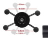 Soporte Porta Celular Gps Moto Bici P/ Manubrio Universal 6