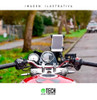 Soporte Porta Celular Gps Moto Bici P/ Manubrio Universal 7