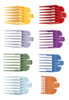 Conjunto De 8 Tamanhos De Ferramentas Guide Comb Tool Rainbo 6
