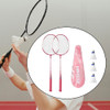 Conjunto De Raquetes De Badminton Profissionais Para Rosa 3