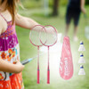 Conjunto De Raquetes De Badminton Profissionais Para Rosa 4
