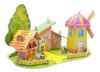 Modelo De Casa De Muñeca De Papel 3d Rompecabezas Ensamblado 5