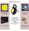 Mini Linterna Led Recargable, Llavero, Destapador, Iman 6