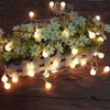 Luces Bolitas 28 Led Guirnalda Calida 5 Mts A Pilas 3