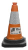 Cono De 50 Cm Politileno Cinta Reflectiva Steelpro 0
