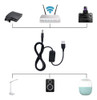 Cable Sinloon Usb 5v A Dc 12v, 5.5 X 2.1 Mm/negro 5