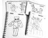 Cuaderno Minecraft Para Colorear Y Jugar Pintar Infantil 4
