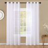 Cortinas Traslcidas Blancas De 84 Pulgadas De Largo, Juego 6