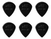 Kit Com 6 Palhetas Dunlop Nylon Jazz Iii Preta 0