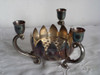 Antiguo Violetero Candelabro Leonard Silver Plated Baño Plat 4