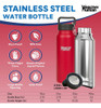 Healthy Human Botella Agua Acero Inoxidable 40oz Red Hot 4
