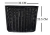 Canasto Para Bicicleta Delantero Grande De Pvc Negro 2