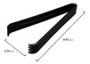 Party Essentials Hard Plastic 6-1 / 2  Servir Pinzas, Negro, 4