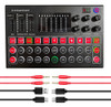 Placa De Som De Interface De Áudio M9 Live Voice Mixer Exter 0