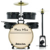 Bateria Infantil Rmv Rock Kids Preta Completa Com Pratos, B 0