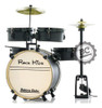 Bateria Infantil Rmv Rock Kids Preta Completa Com Pratos, B 6