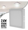 Kit 10 Painel Led Plafon 24w 6500k Quadrado Sobrepor 2