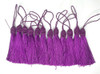 Kit 100un Tassel Poliester Roxo Tendencia Para Artesanato 0