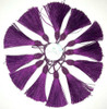 Kit 100un Tassel Poliester Roxo Tendencia Para Artesanato 1