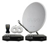 Kit 2 Receptor Digital Century Midiabox Antena Lnbf Cabo 0