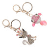 Chaveiro De Strass Para Peixes, 2 Peças, Estilo Animal, Core 6
