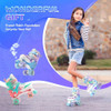Patins Iluminados Ajustáveis Mermaid 4 Tamanhos Para Meninas 3