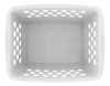 Kit 12 Cesto Multiuso Organizador Pequeno 16x12x6cm Branco 3