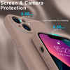Funda Compatible iPhone 13 Silicona + Prot.pant Marron Claro 4