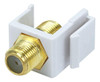 Monoprice Keystone Jack Modular F Type White 109321 0