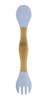 Talher Duplo De Bambu E Silicone Azul - Clingo 0